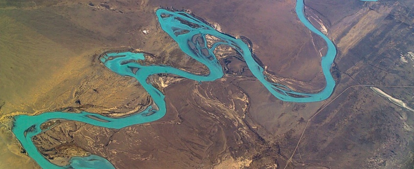 Aerial photo of a river in Argentine. Photo: Andr&eacute; K&uuml;nzelmann/UFZ