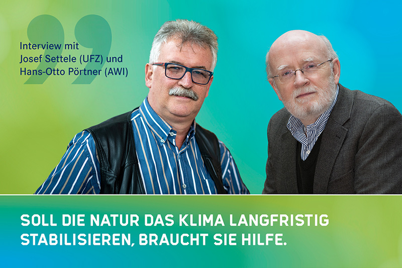 Josef Settele (UFZ) und Hans-Otto-P&ouml;rtner (AWI). Quelle: Susan Walter, UFZ