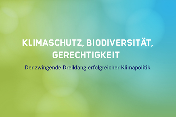 Illustration Dreiklang: Klimaschutz, Biodiversit&auml;t, Gerechtigkeit