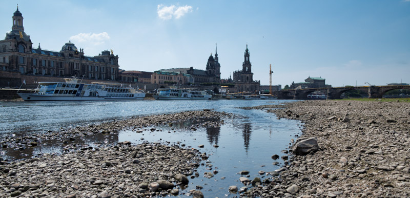 The river Elbe in Dresden. Foto: A. K&uuml;nzelmann