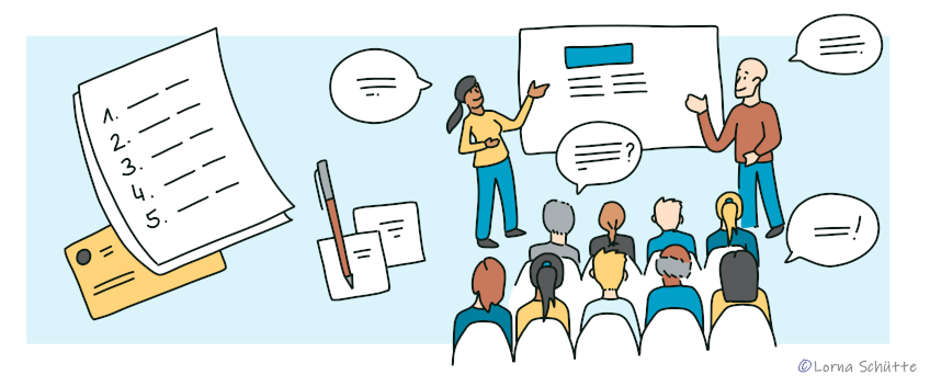 Mehrere Menschen in einer Besprechung (&copy; Lorna Sch&uuml;tte)