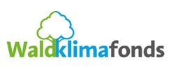 Schriftzug: Waldklimafonds