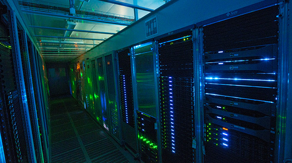 UFZ-Rechenzentrum. Photo: Sebastian Wiedling / UFZ