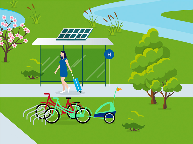 Section Illustration Sustainability