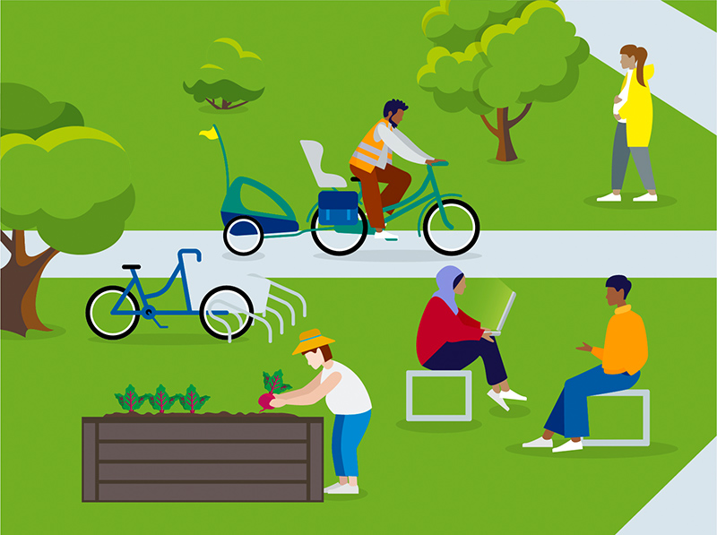 Section Illustration Work-Life balance