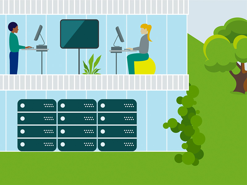 Section Illustration IT infrastructure