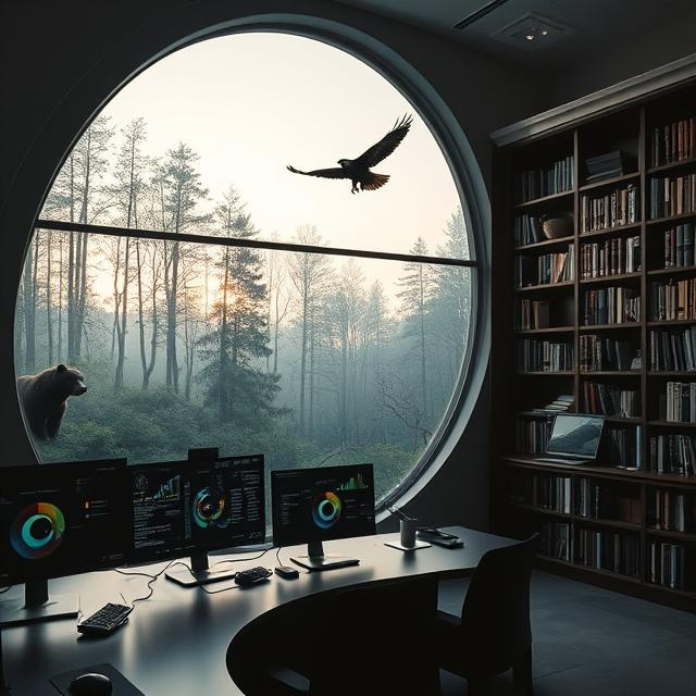 Conceptual illustration of my research on animal&ndash;environment relationships, combining behavioural ecology, landscape data, and evidence syntheses to bridge the gap between ecological knowledge and conservation action.