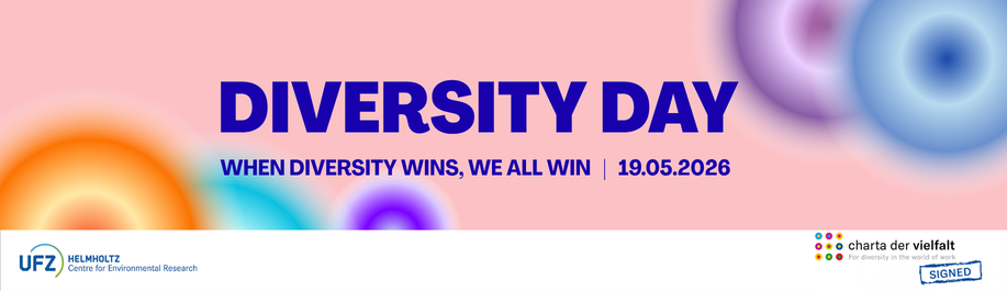 Poster und Logo f&uuml;r den Diversity Day 2026 mit dem Slogan "Wenn Vielfalg gewinnt, gewinnen wir alle"