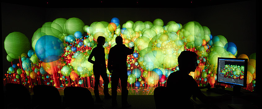 Model of a forest in the VisLab. Photo: Andr&eacute; K&uuml;nzelmann/UFZ