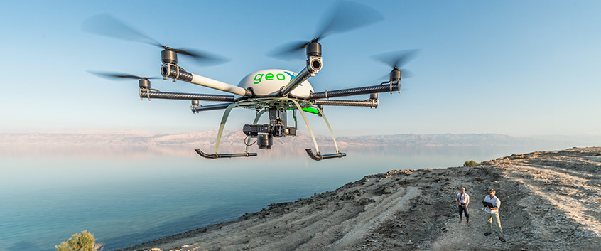 Beschreibung: Dead Sea, Israel, Pal&auml;stina, 2014  Drohne zu Aufnahme von Luftbildern und Thermalaufnahmen. Foto: Andr&eacute; K&uuml;nzelmann/UFZ