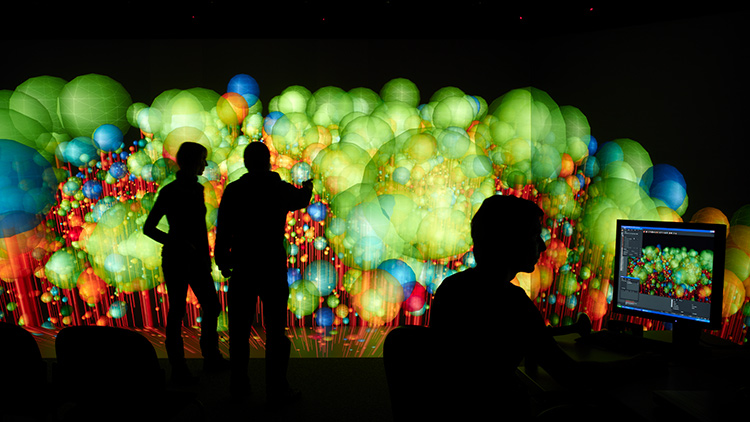 Waldmodell im Vislab. Foto: André Künzelmann / UFZ